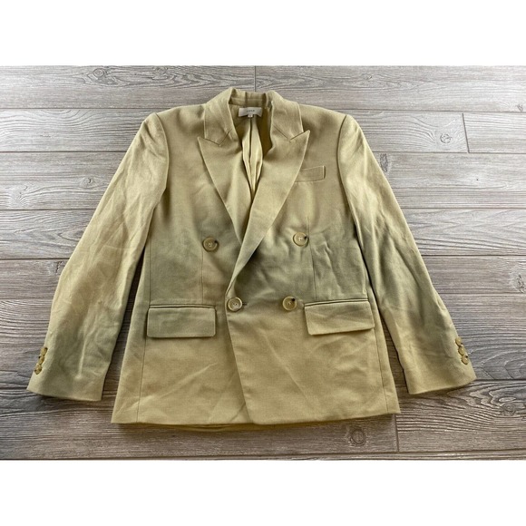 Vince Tan Double-Breasted Blazer - Picture 1 of 9